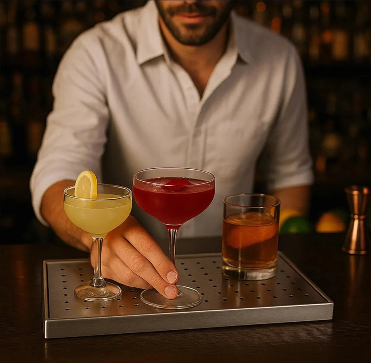 Home Bar Drip Tray Stainless Steel Drainer - Image 1