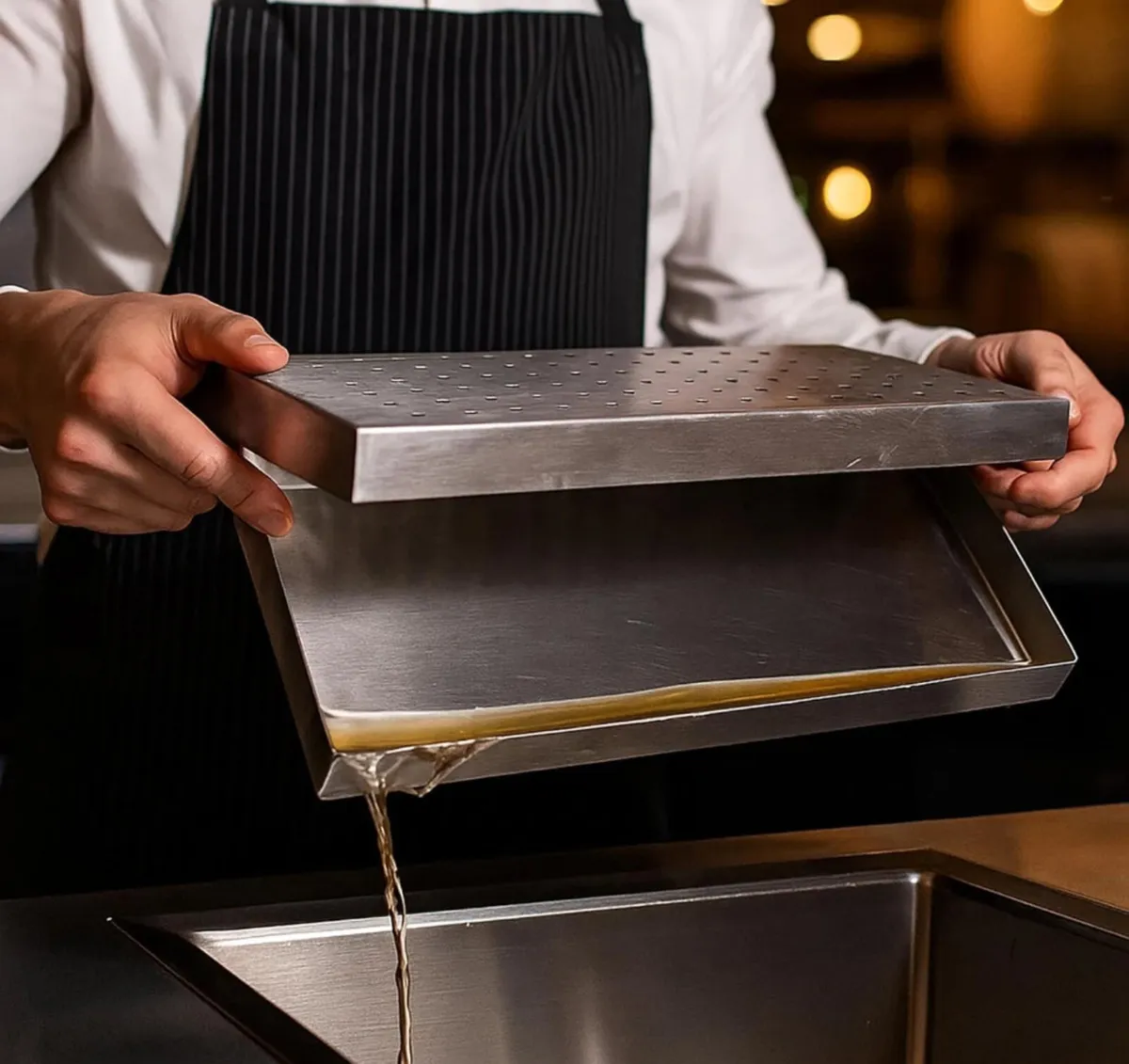 Home Bar Drip Tray Stainless Steel Drainer - Image 2