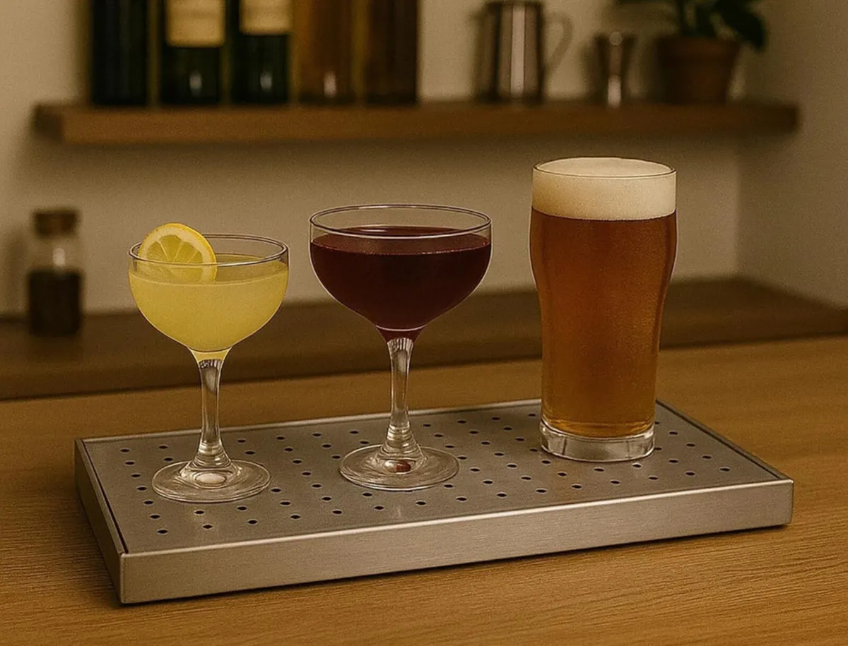 Home Bar Drip Tray Stainless Steel Drainer - Image 3