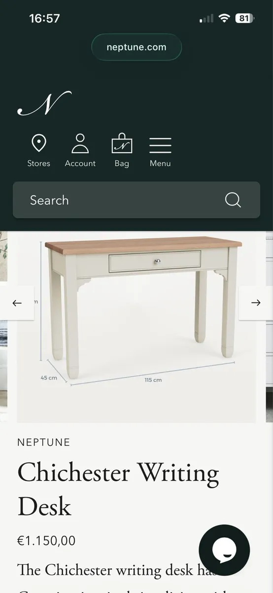 Neptune desk/console table - Image 3