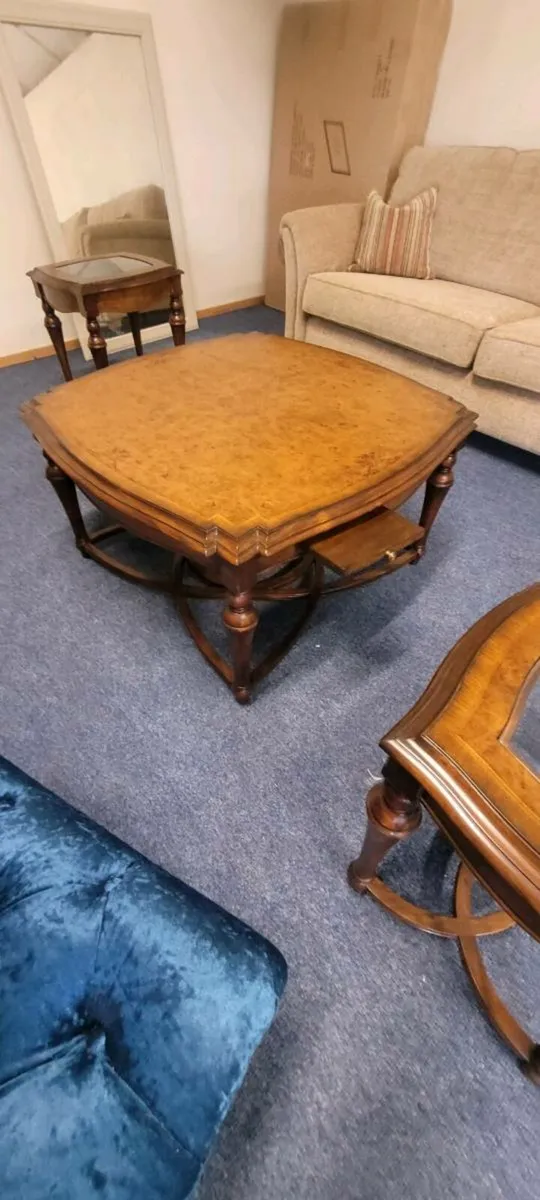 New Willis & Gambier Kensington Burl Coffee Table - Image 1