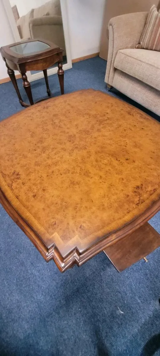 New Willis & Gambier Kensington Burl Coffee Table - Image 2