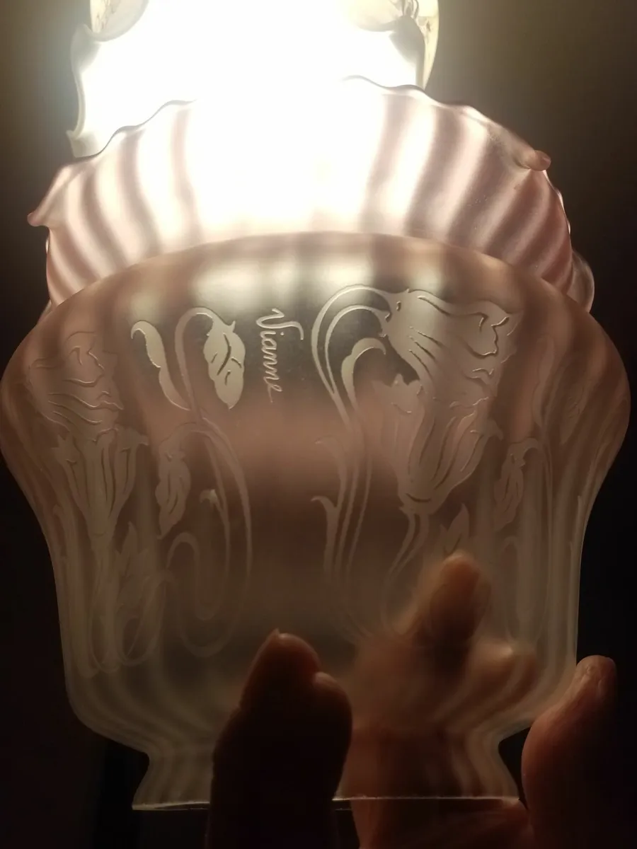 Vintage oil Lamp Shade - Image 3