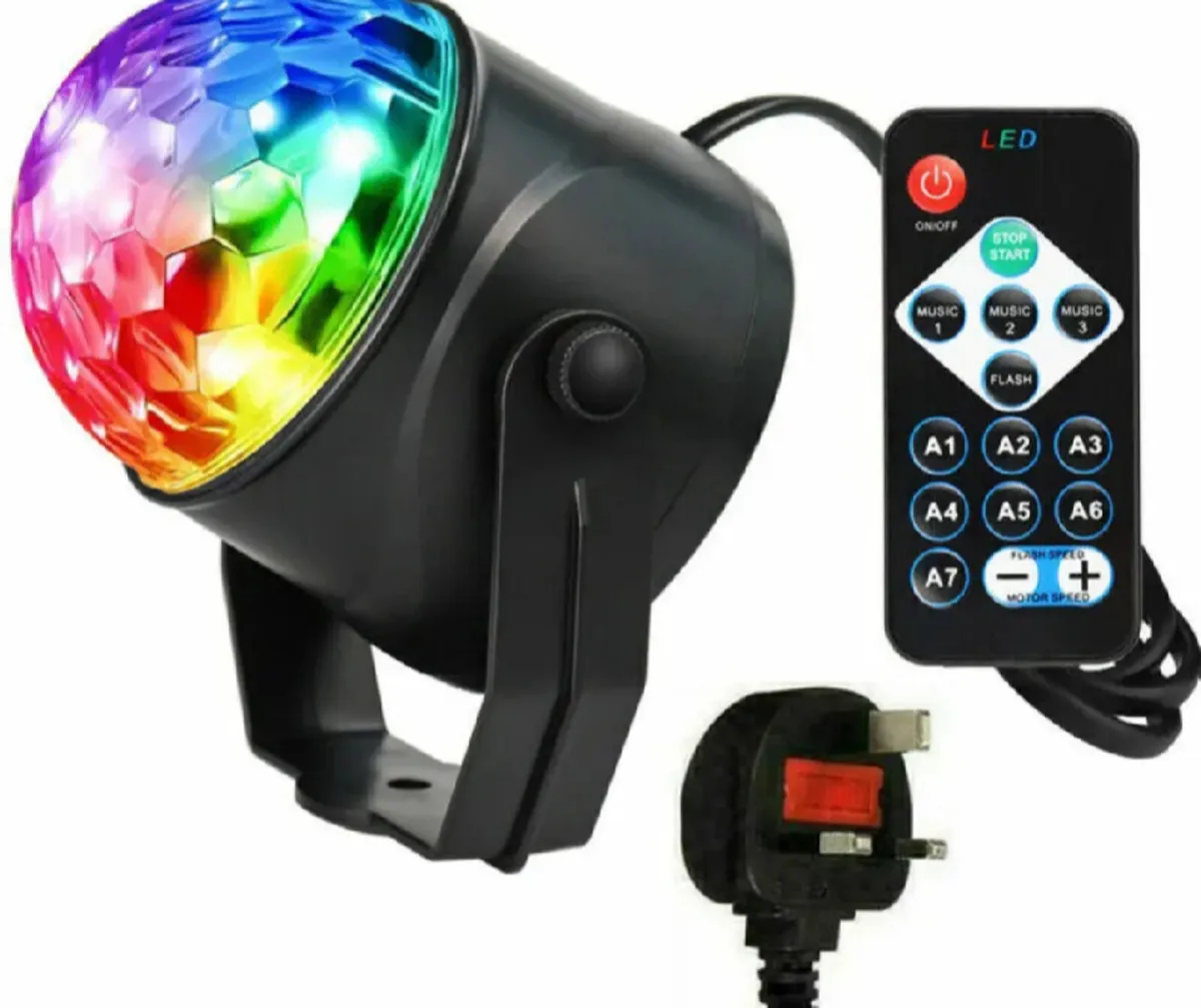 NEW Disco Light Magic Ball LED Light RGB Rotating - Image 1