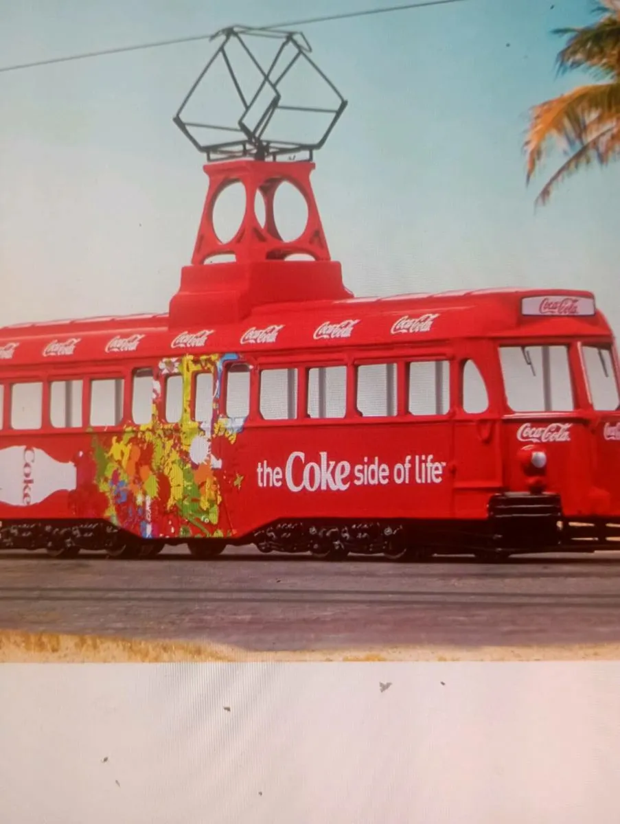 COCA COLA DIE- CAST SINGLE DECKER TRAM - Image 3