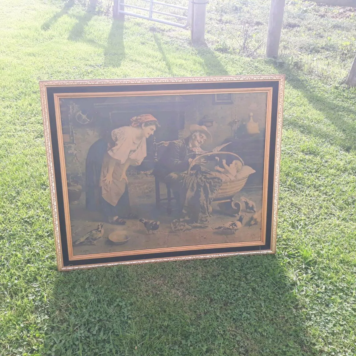 Large Vintage Picture - Image 1