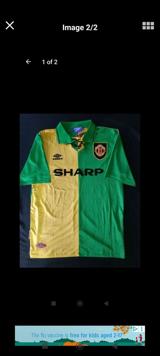 MAN UTD ( RETRO/ CANTONA 7 ) ,SIZE L . - Image 1