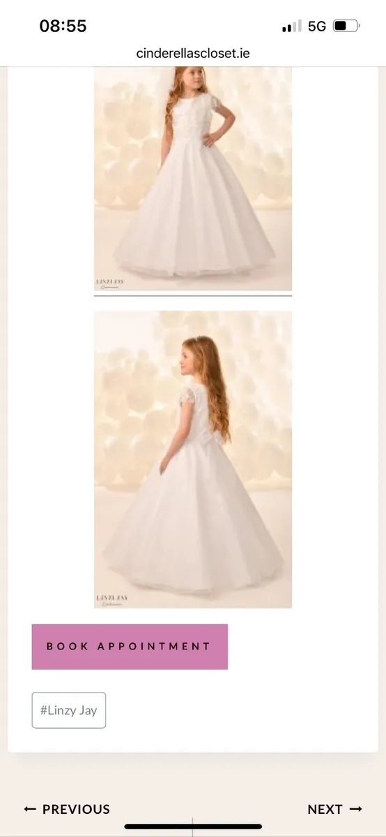 Communion dress size 9 - Image 2