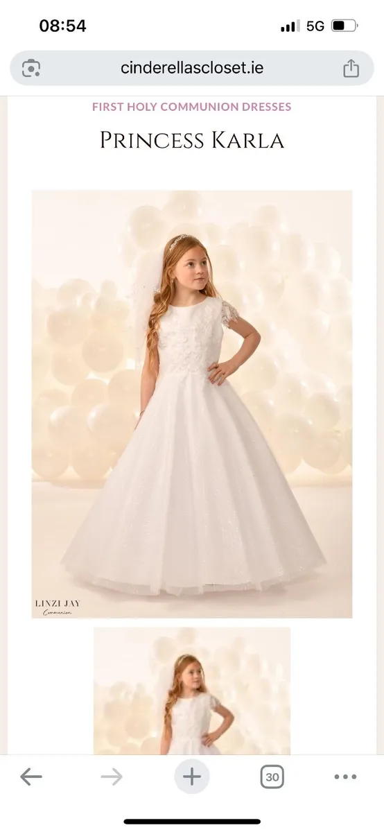 Communion dress size 9 - Image 3