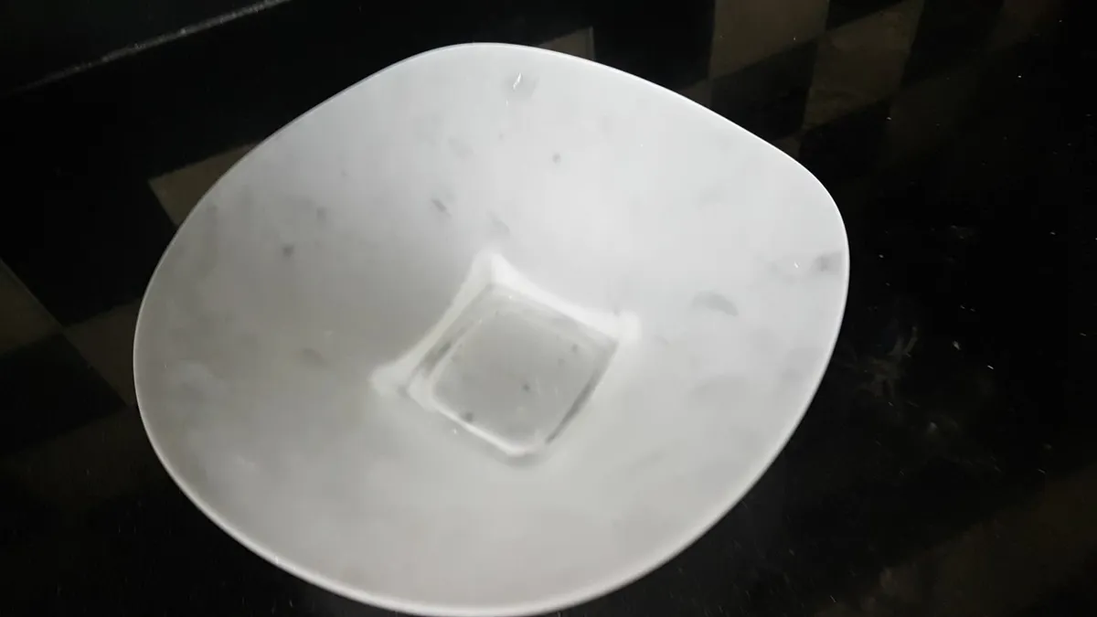 matte glass bowl - Image 1