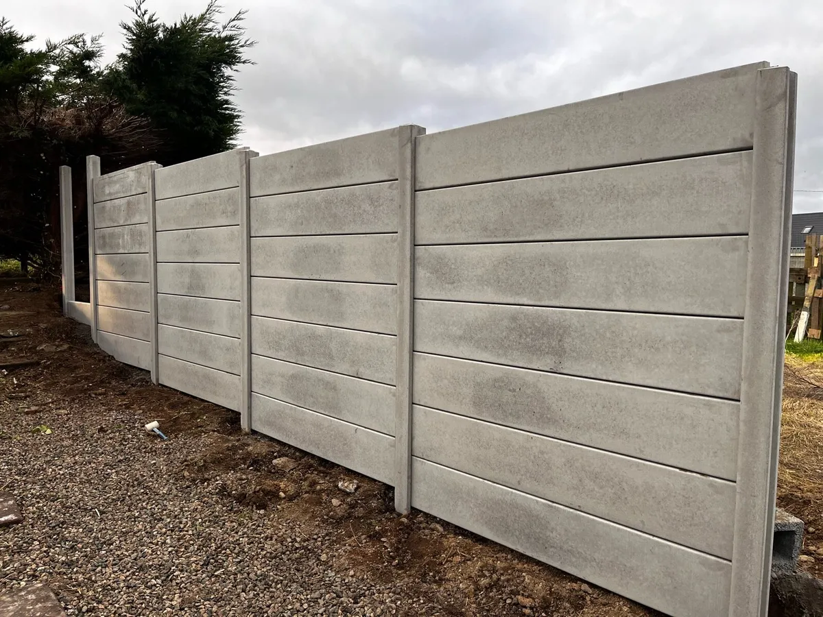 H type concrete posts,baseboards,fence panels - Image 4
