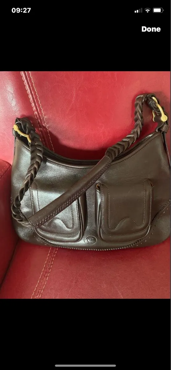 Vintage Chesneau Leather Shoulder Bag - Image 1