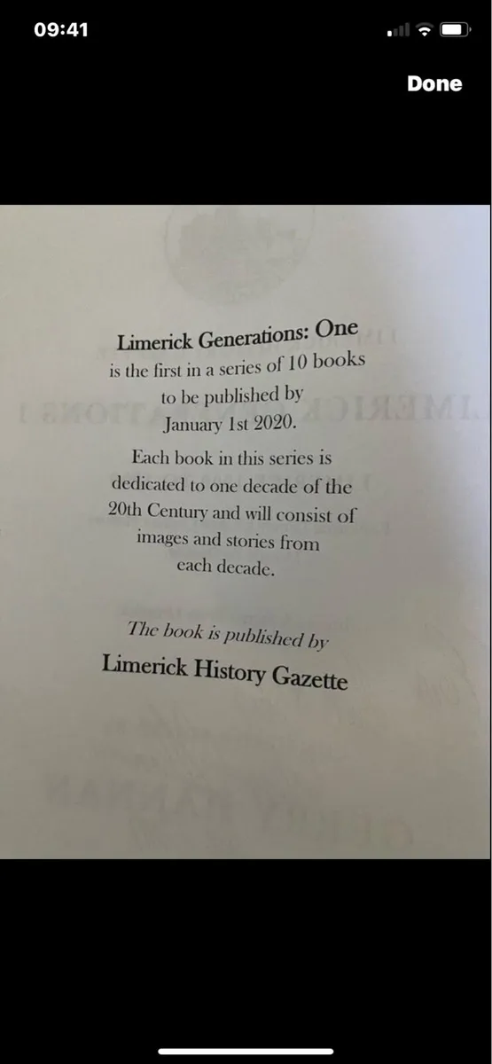 Signed Limerick Generations 1900-1909 - Image 4
