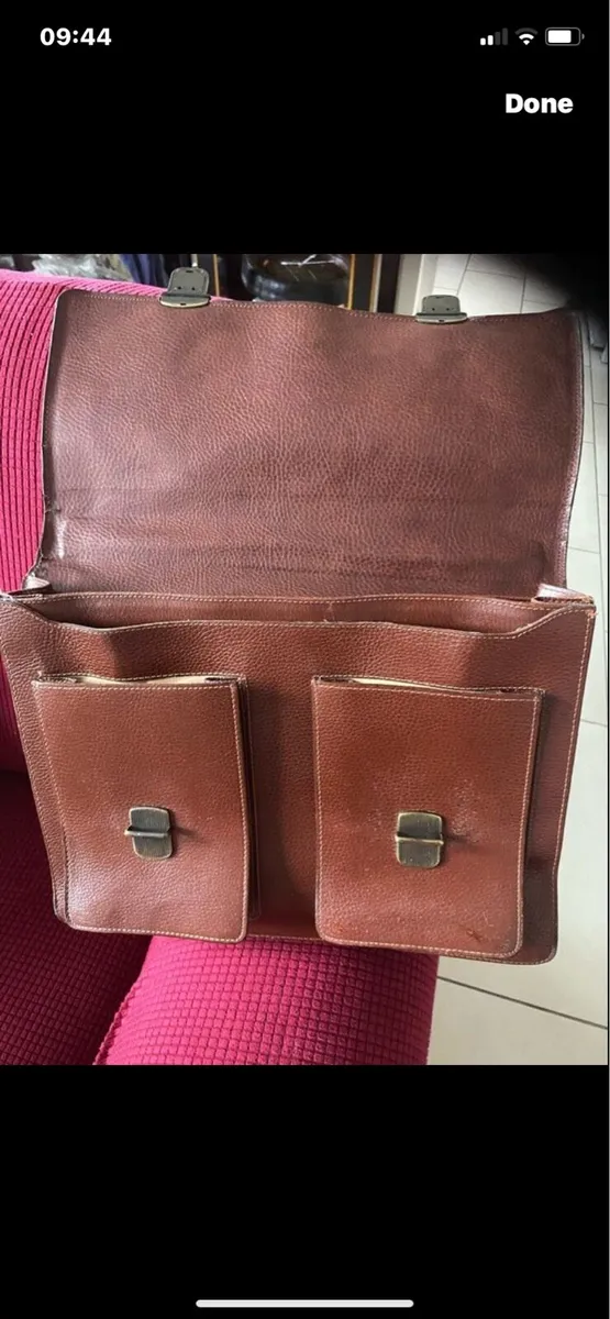 Leather messenger Bag/ Satchel - Image 2