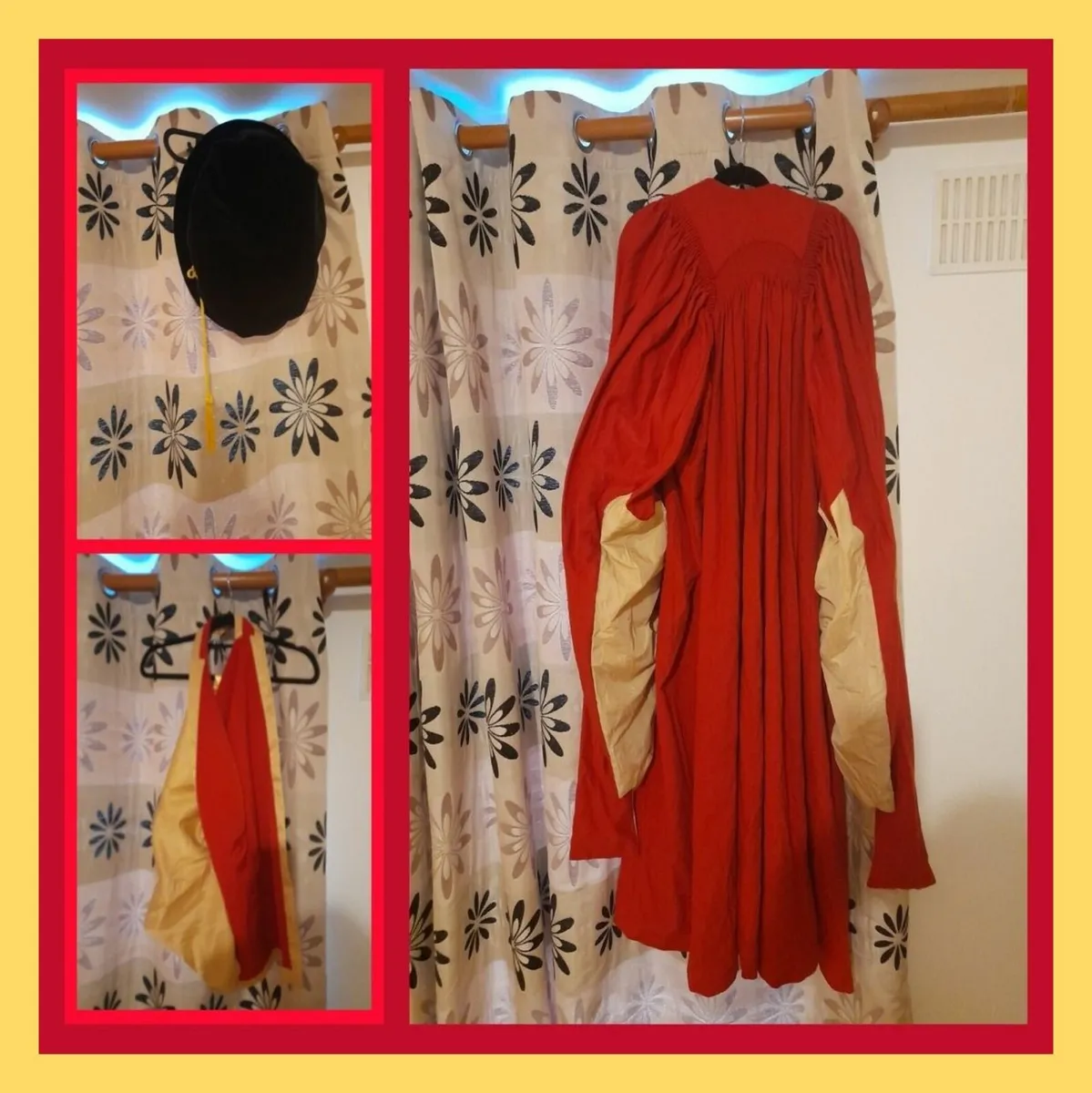 Academic University Graduation Costume Dr PhD Robe - Image 1