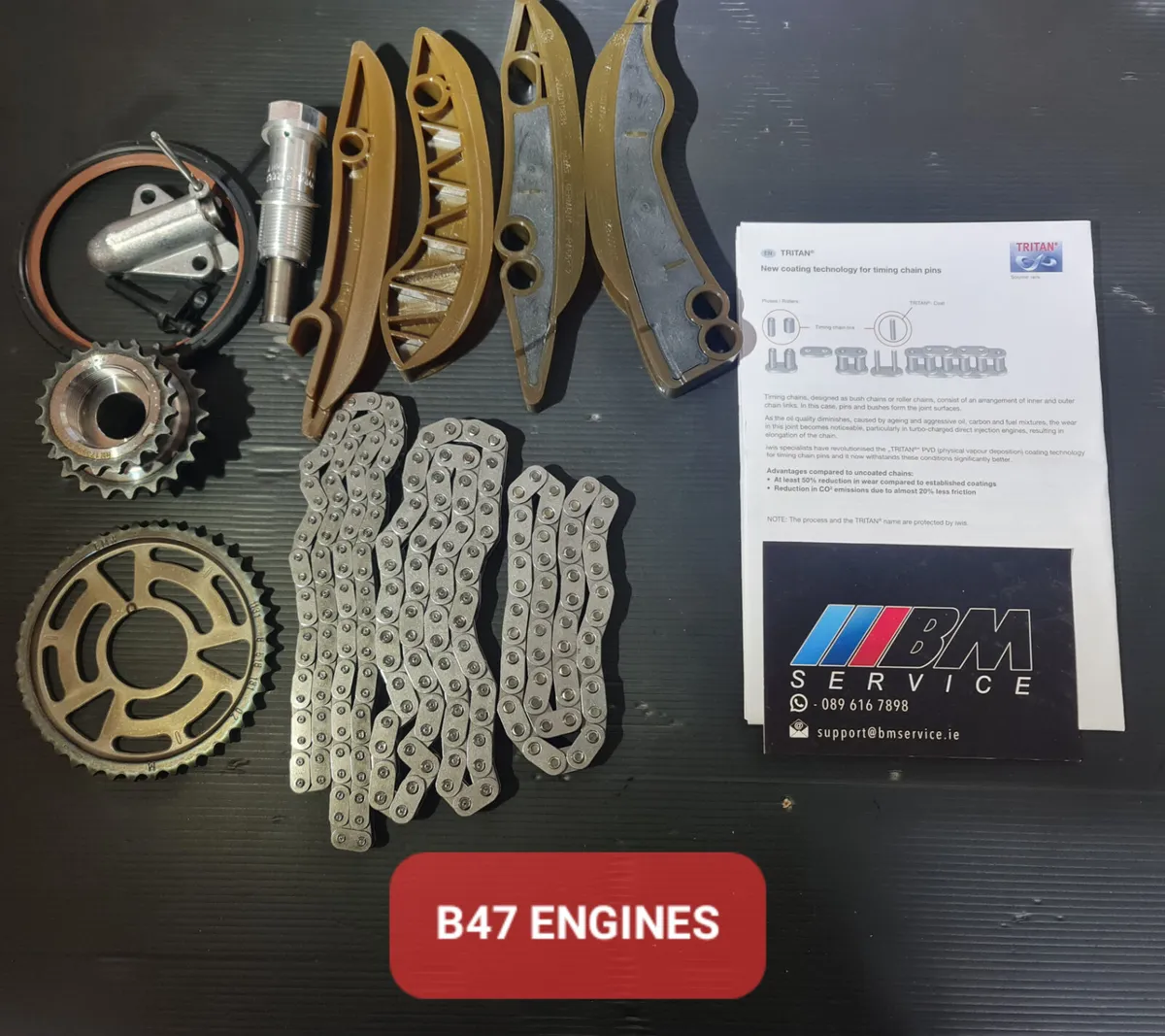 GENUINE BMW B47D20 IWIS TIMING CHAIN KIT - Image 1