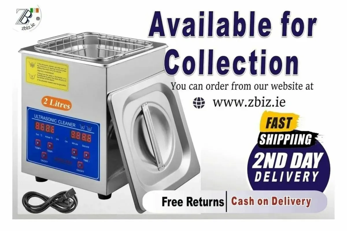 2L Ultrasonic Cleaner Stainless Steel Machine - Image 1