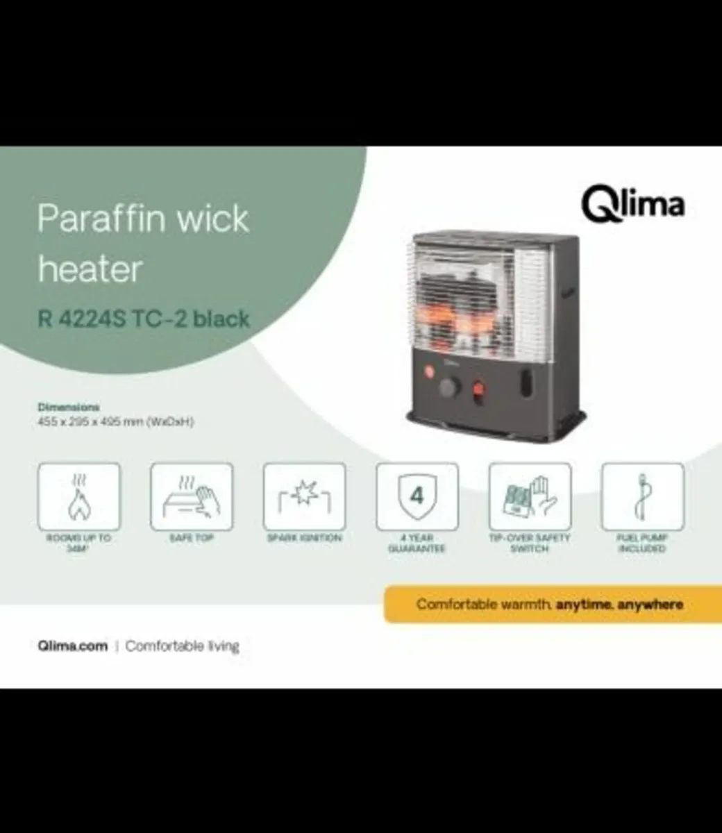 🔥Qlima 2.4kw Radiant Wick ROLF Paraffin Heater R4 - Image 3