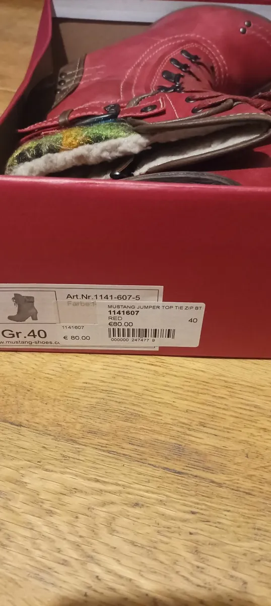 Red High Heel Boots - Image 3