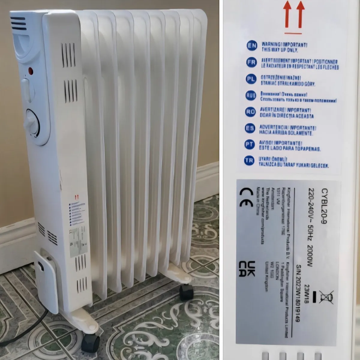 Heater Electric OIL filled - Image 1