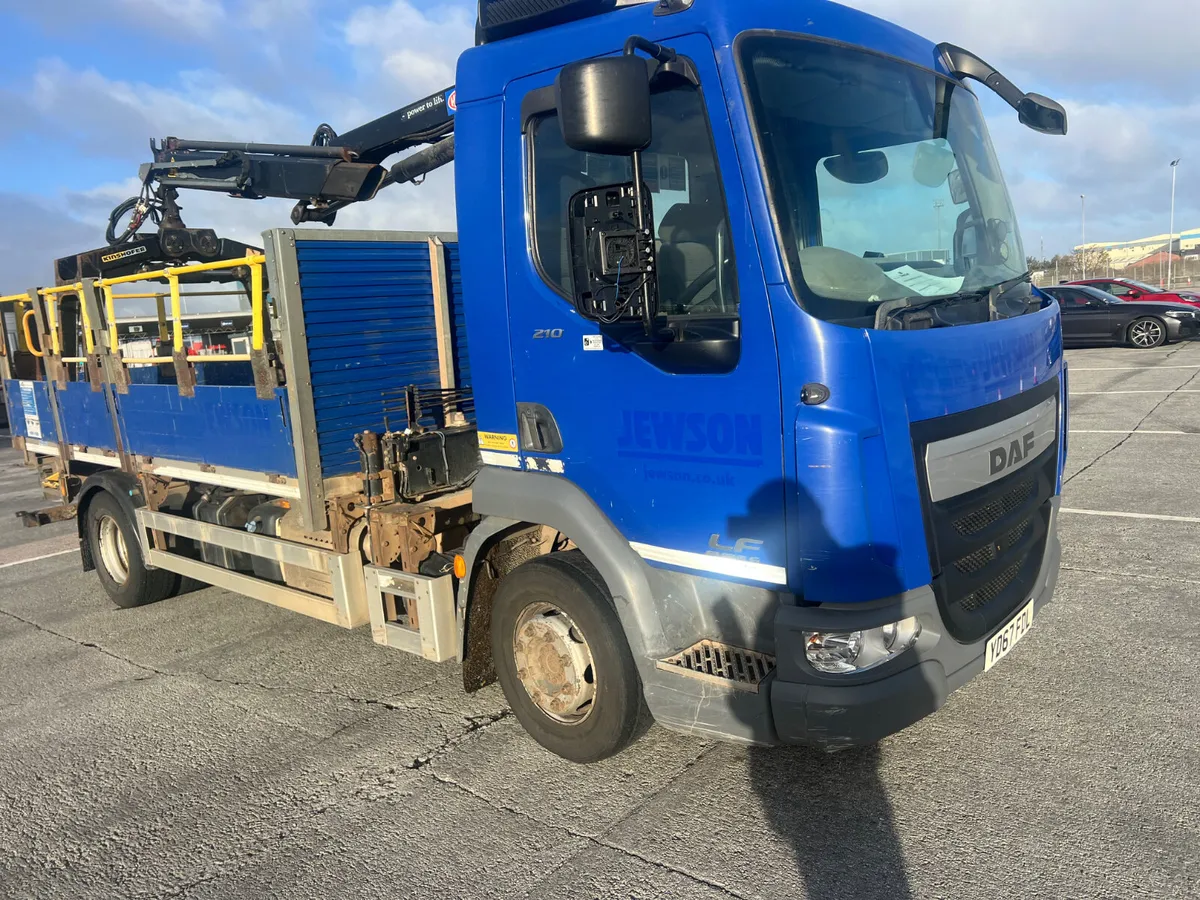 Daf 45/210 HMF 911 remote control crane  Dropside - Image 2