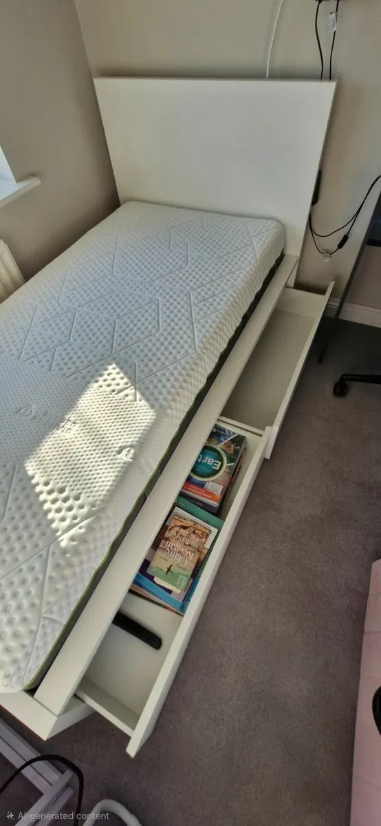 Ikea Single Bed & Emma premium mattress - Image 3
