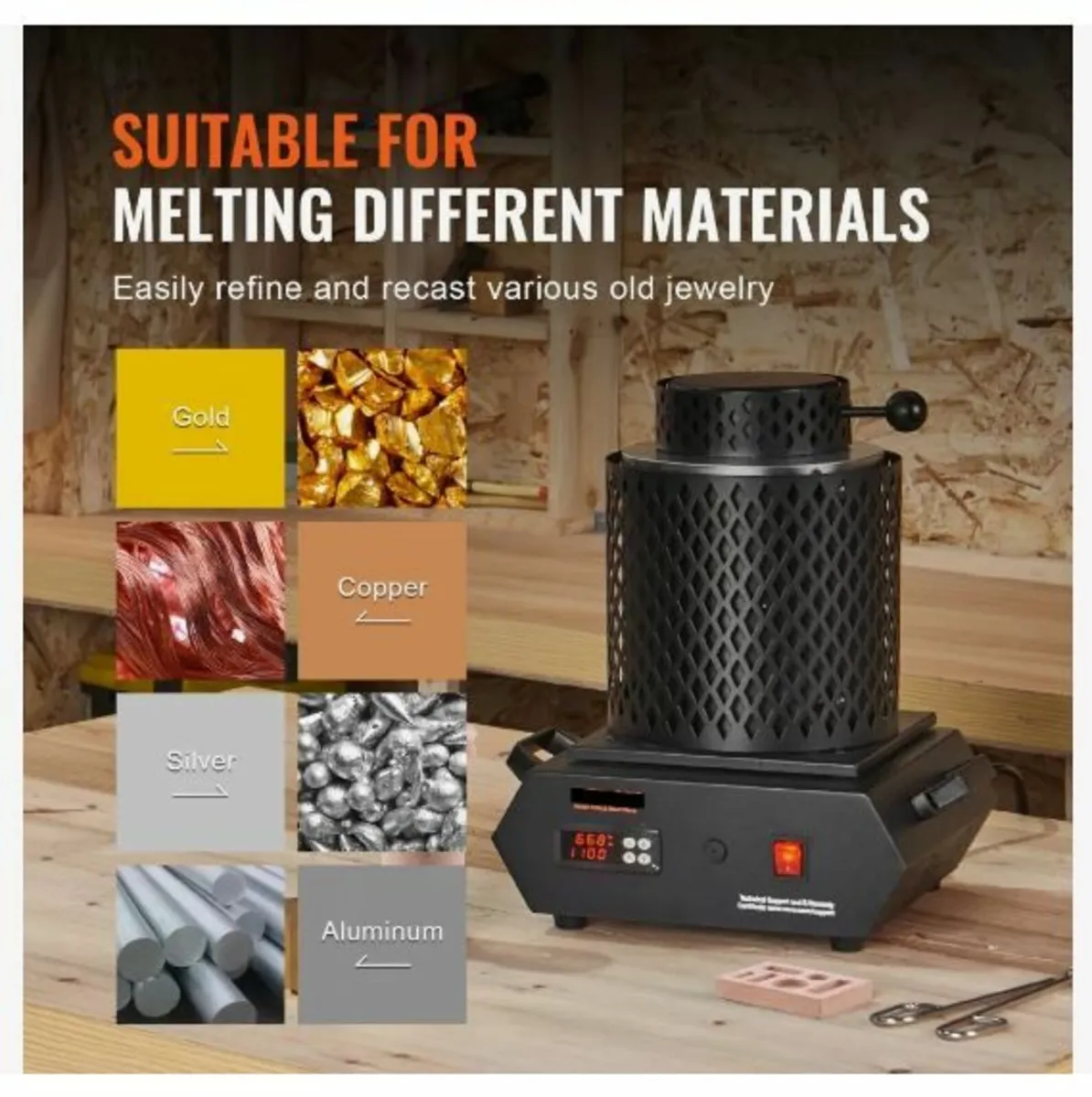 Gold Melting Furnace, 1350W - Image 2