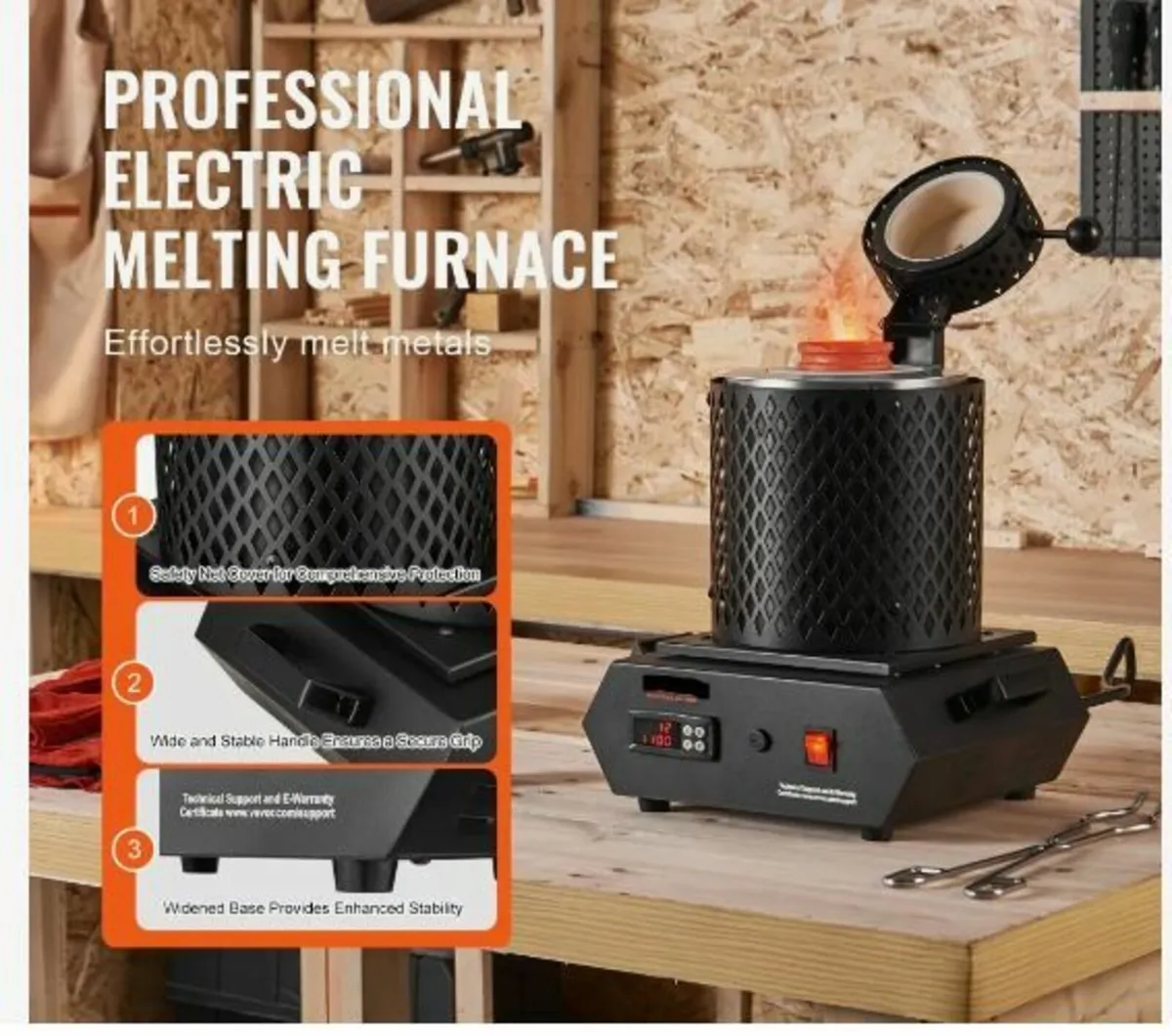 Gold Melting Furnace, 1350W - Image 3