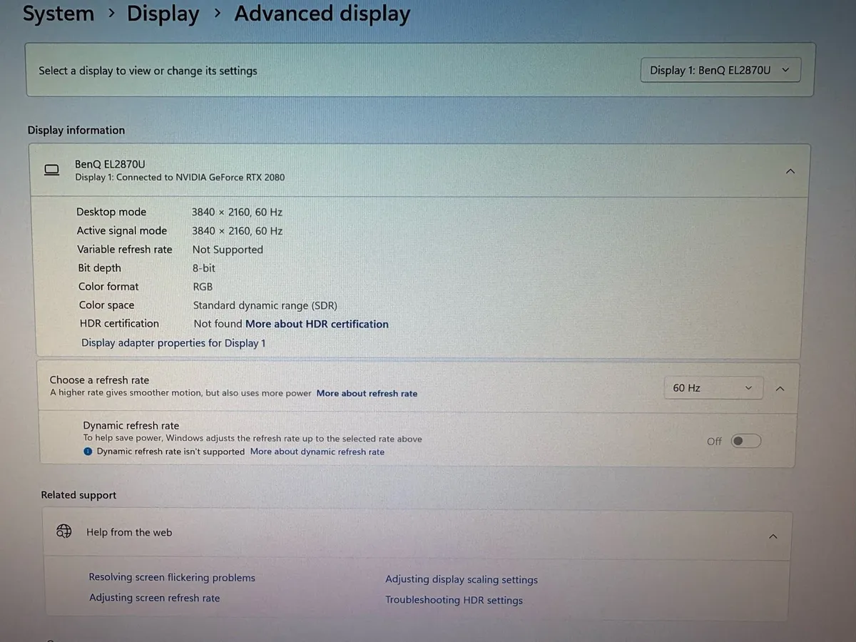BenQ EL2870U 4K Monitor - Image 2