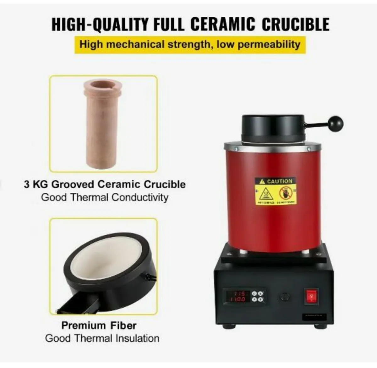 Gold Melting Furnace, 1350W - Image 4