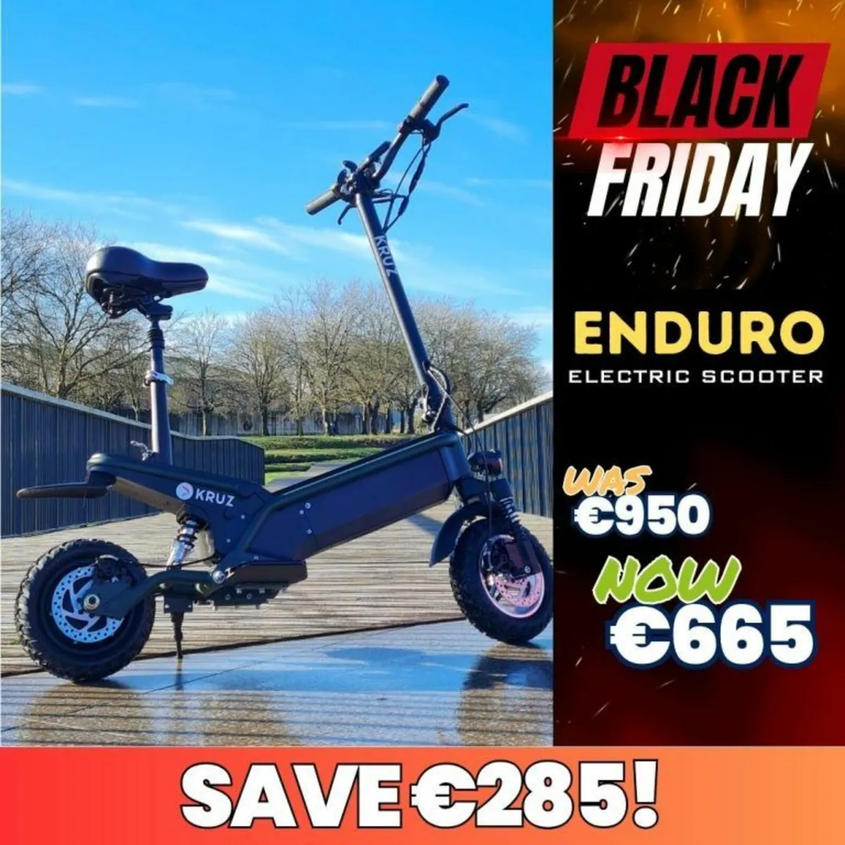 Enduro Folding Electric Scooter - Image 1