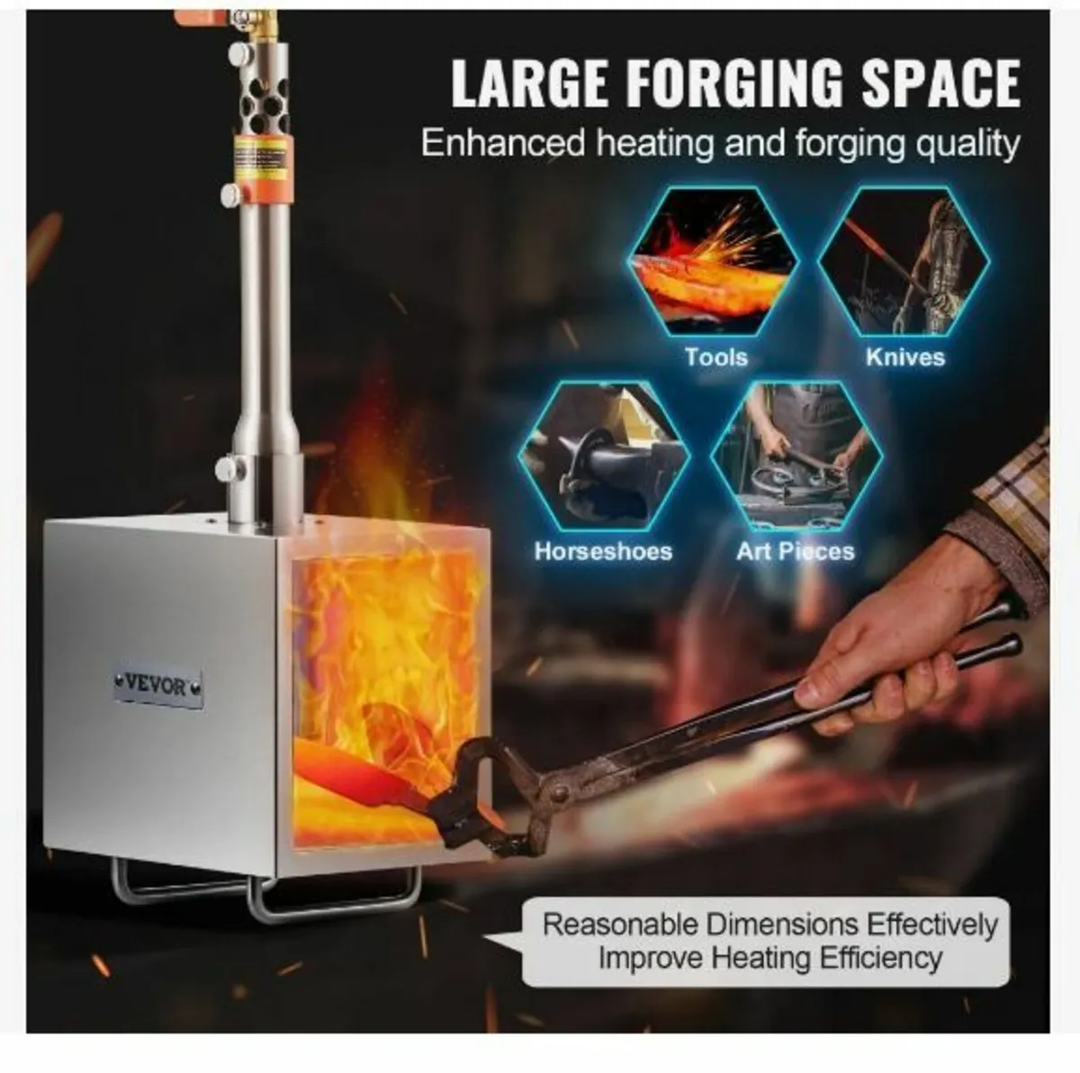 Portable Propane Forge, 1 Burner - Image 3