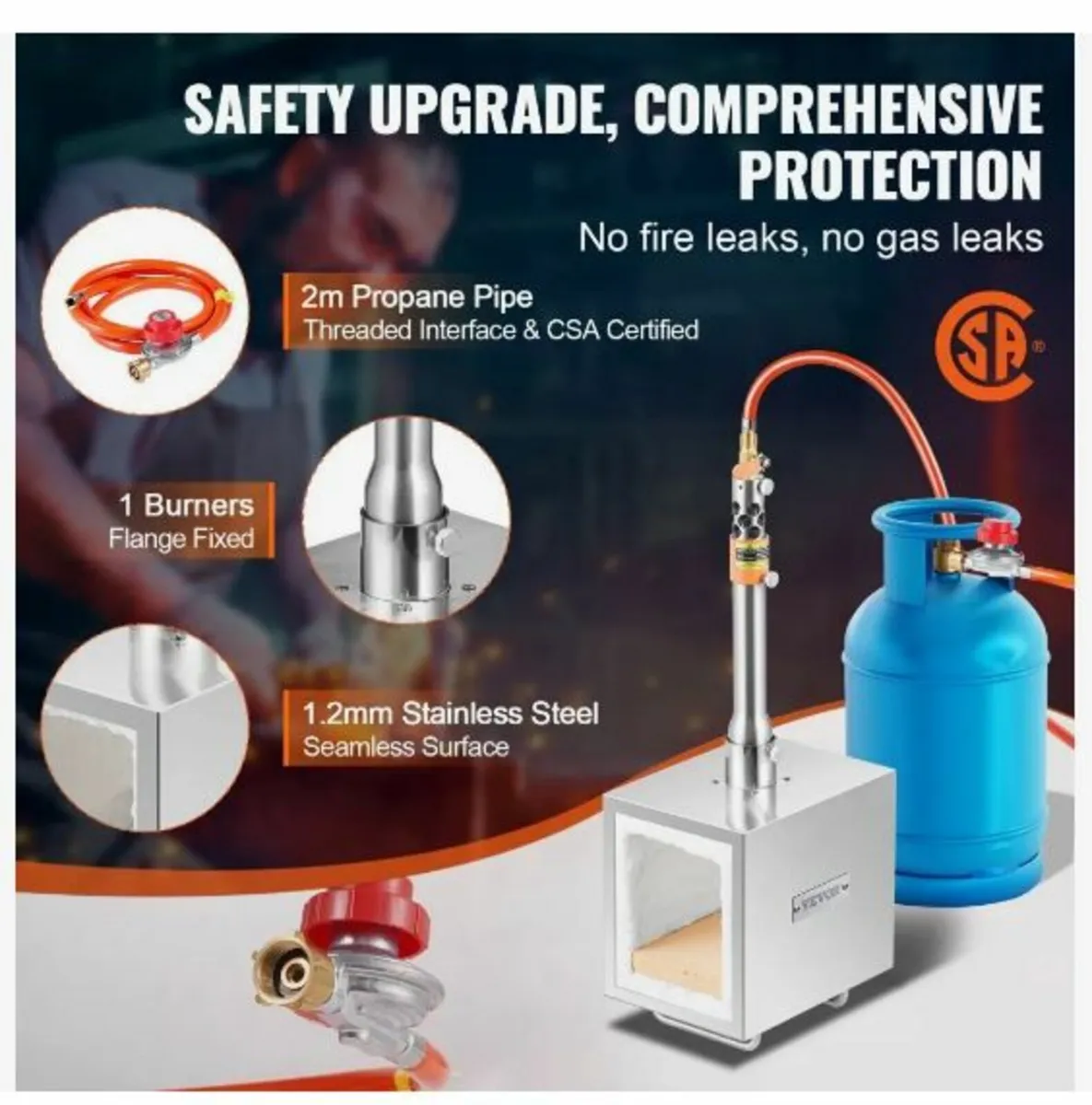 Portable Propane Forge, 1 Burner - Image 4