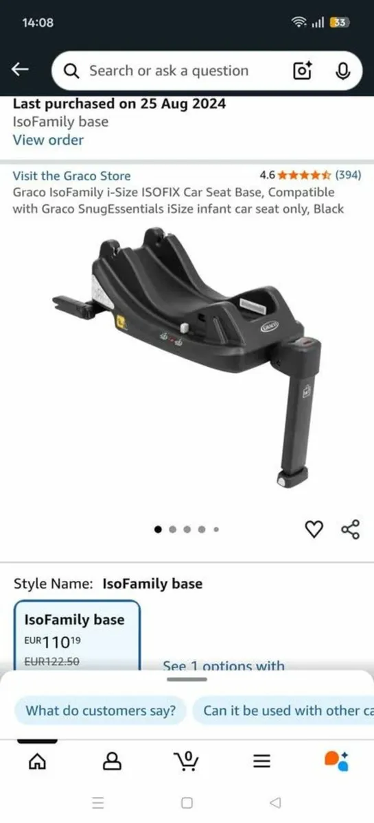 Graco 3in1 travel system + isofix base - Image 2