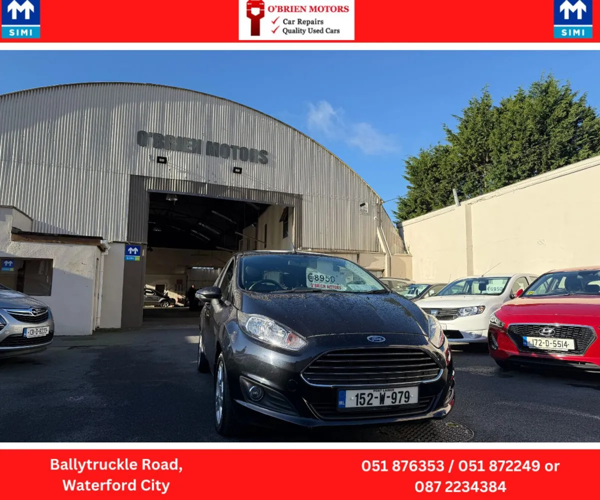 2015 Ford Fiesta 1.1, 5 Door, Hatchback,Black, - Image 1