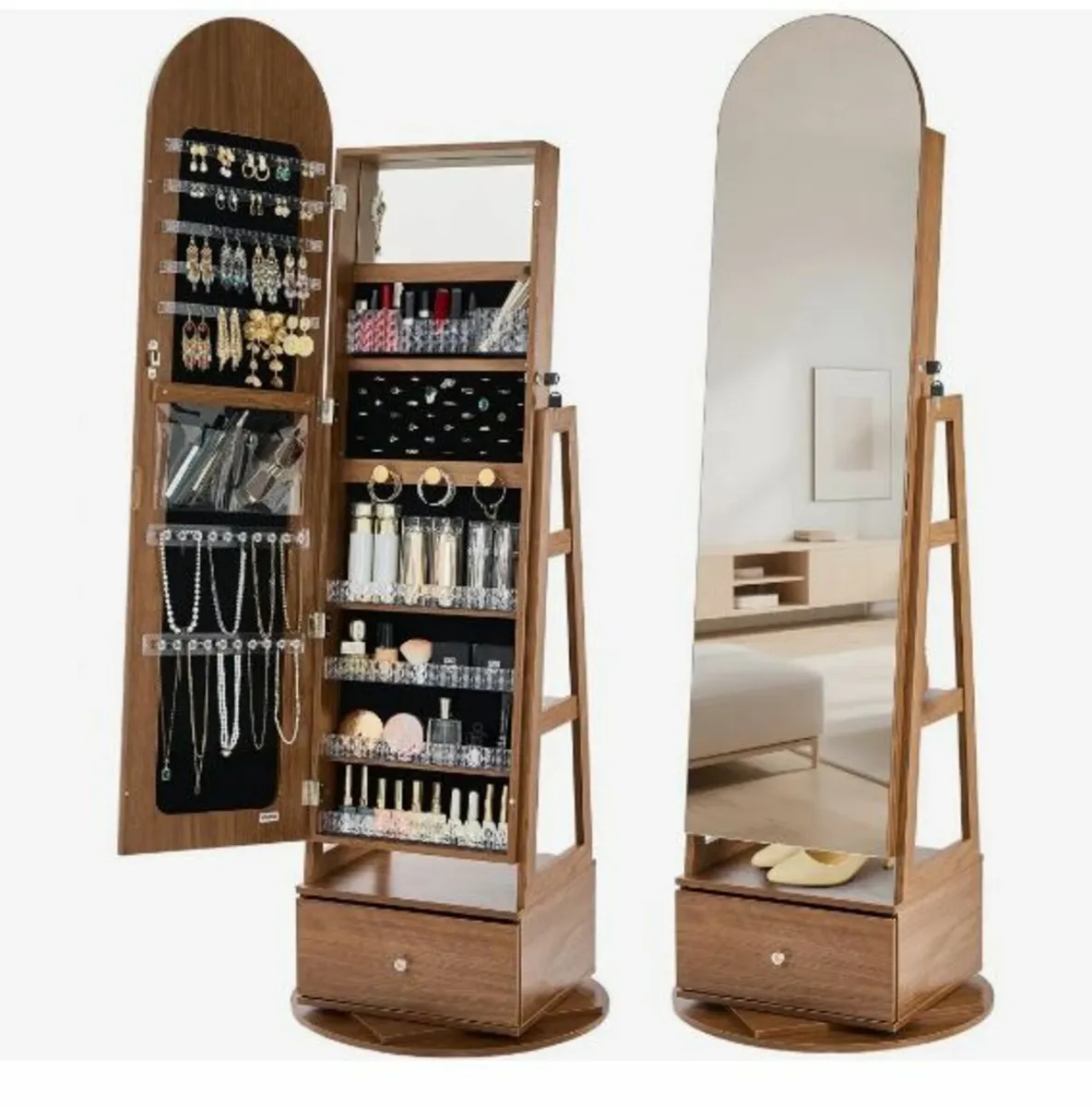 360° Swivel Jewelry Cabinet - Image 1