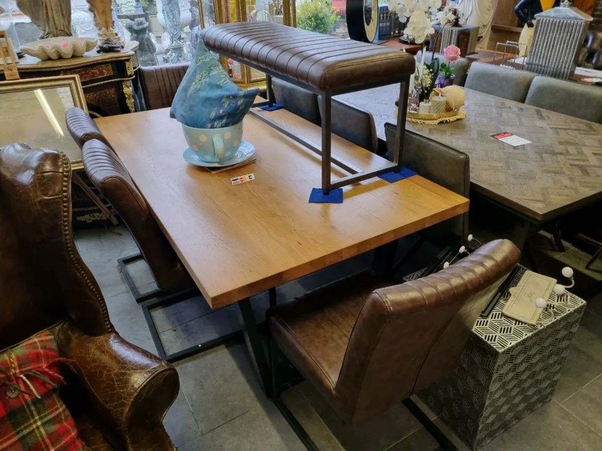 Table 4 chairs and bench