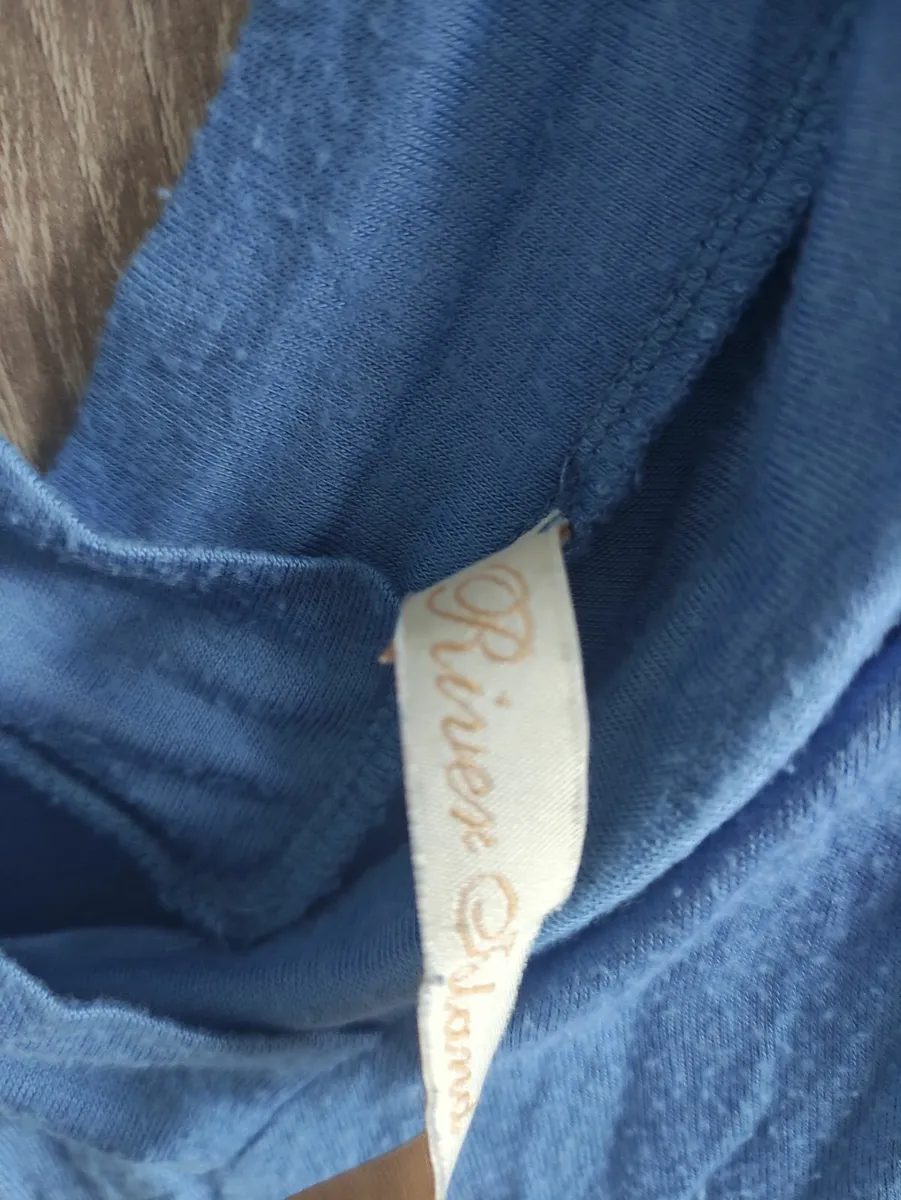 River Island blue top fits sm - Image 3