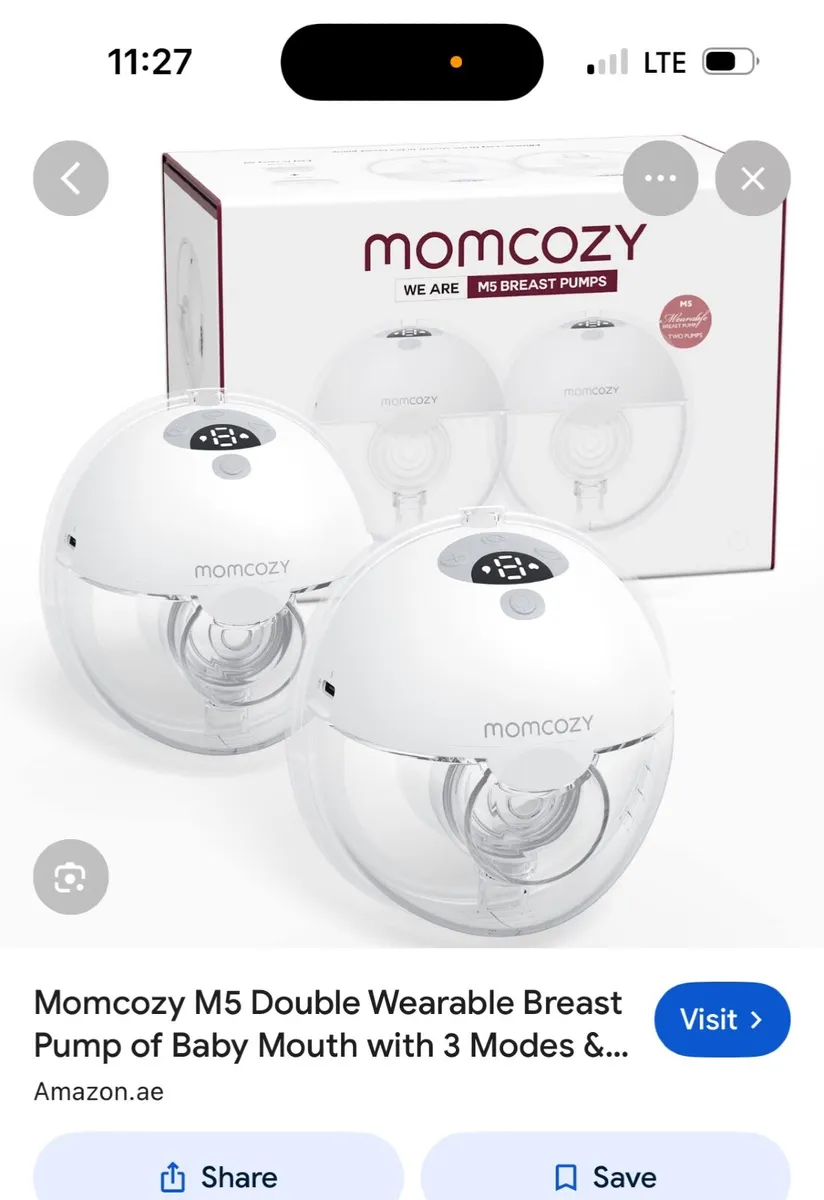 Momcozy m5 double breast pumps - Image 1