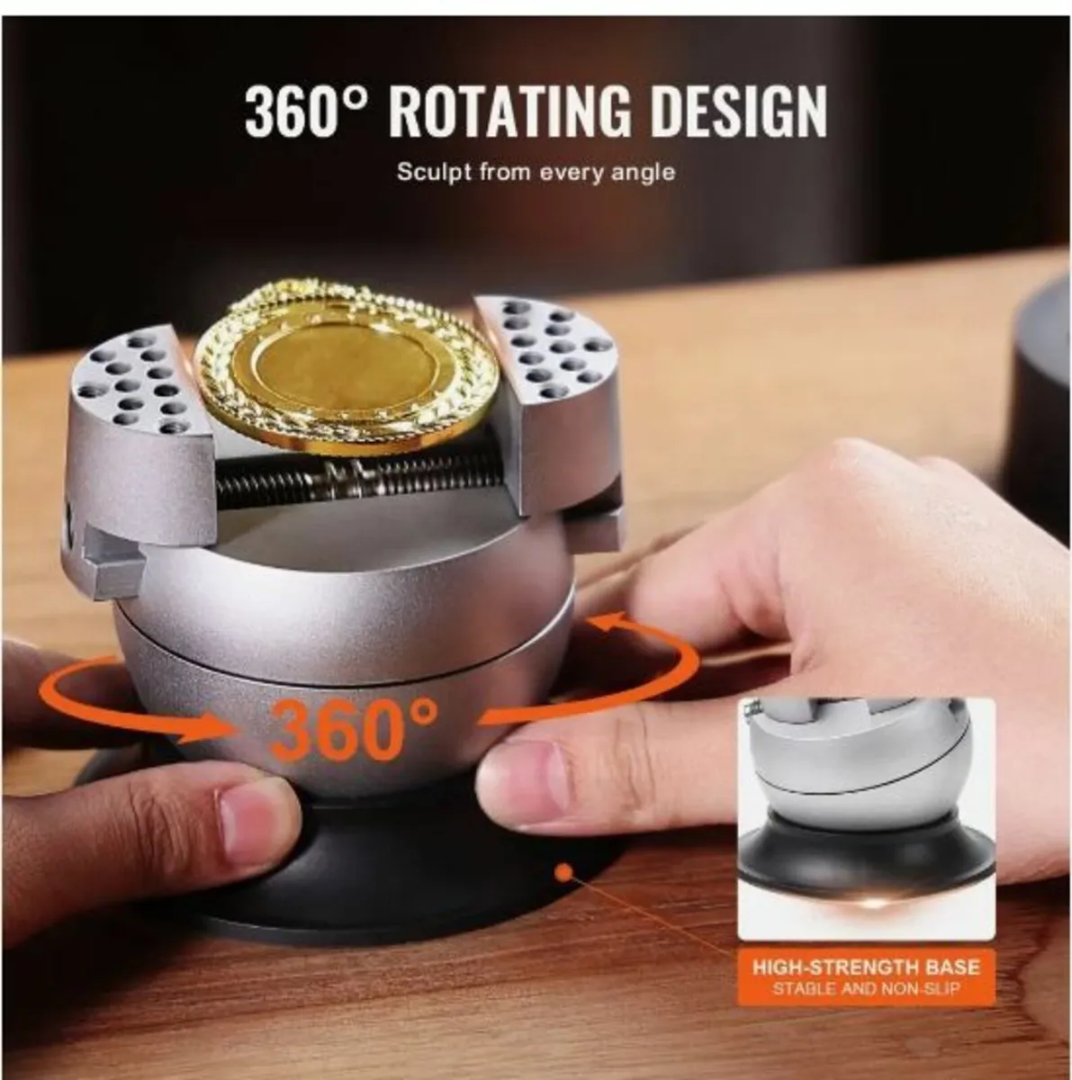 Ball Vise, 7.6 cm Engraving Setting Tool - Image 2