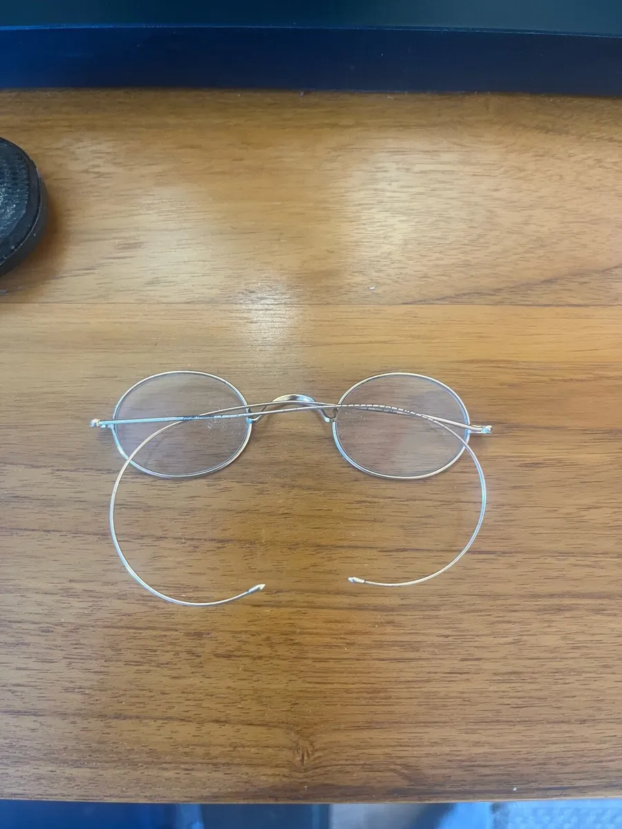 Antique J.Gilbert Cork Gold Plated Glasses - Image 2