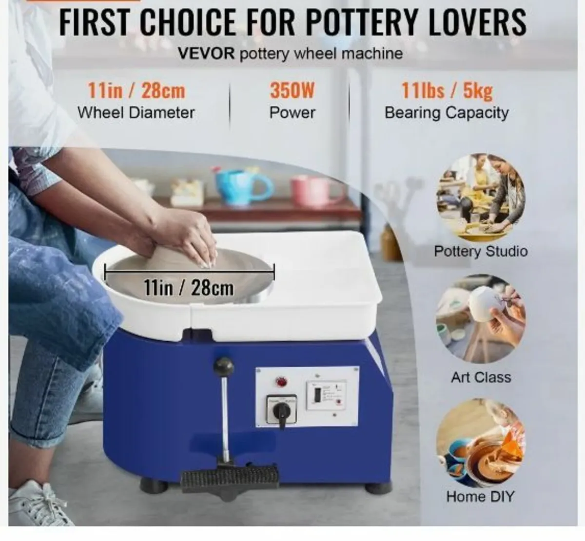 Pottery Wheel 27.9 cm Ceramic Wheel - Image 3