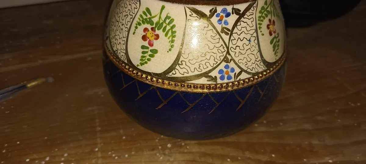 Old Ceramic Teapot & Sugar Basin. Milk Jug - Image 4