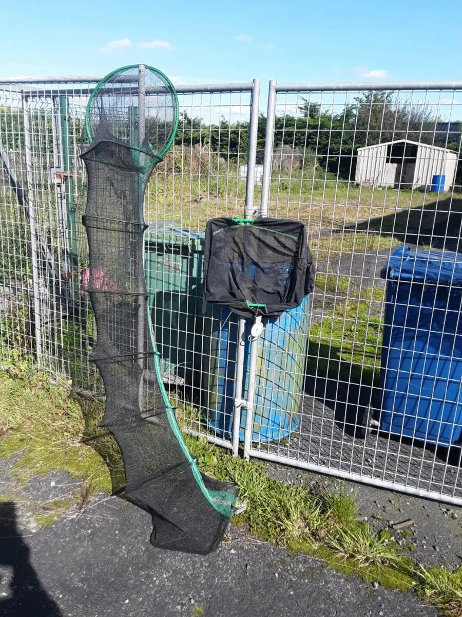 Fishing rods reels nets and bags 100e the lot - Image 3