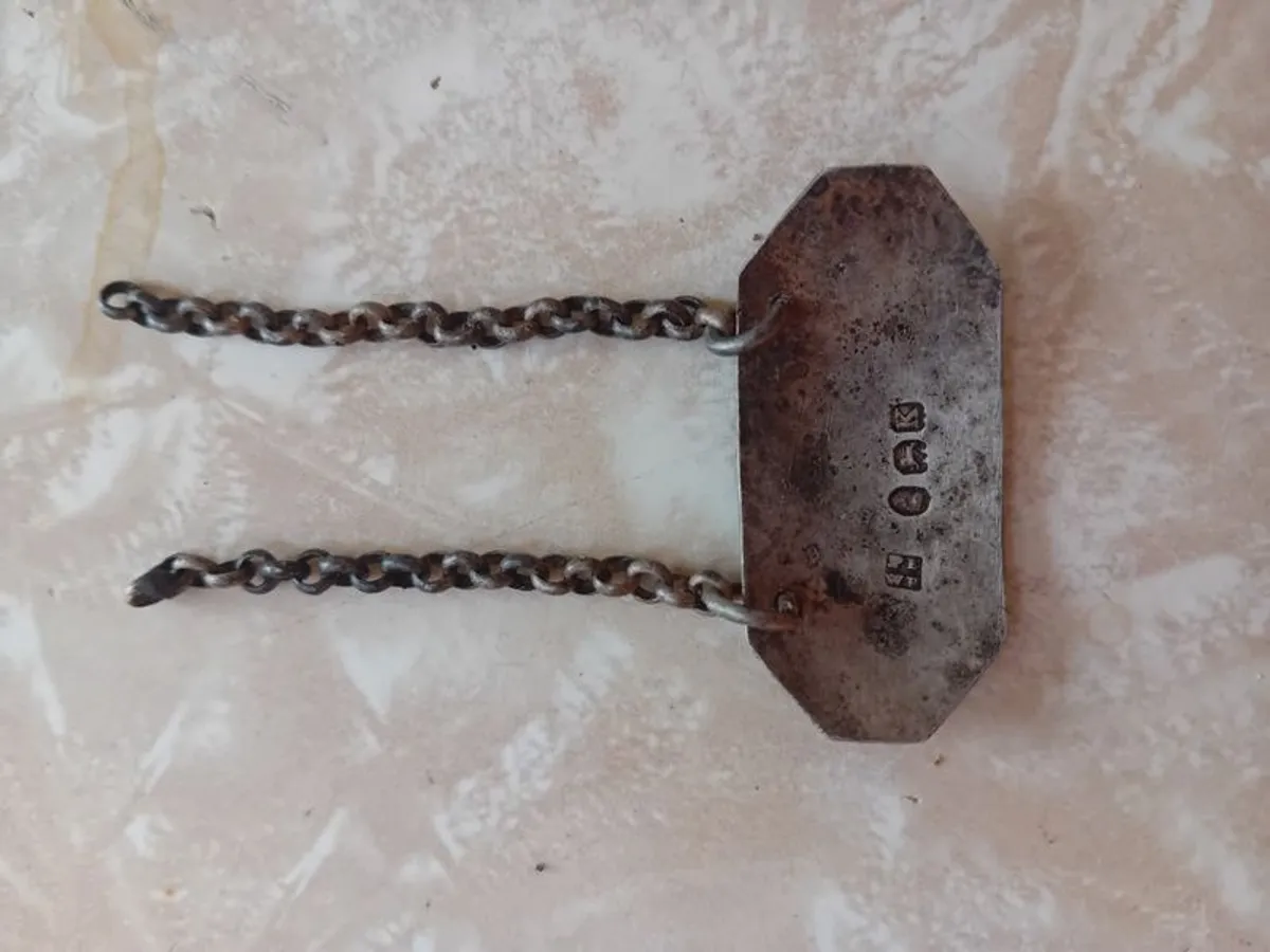 Georgian Silver Decanter Label - Image 2