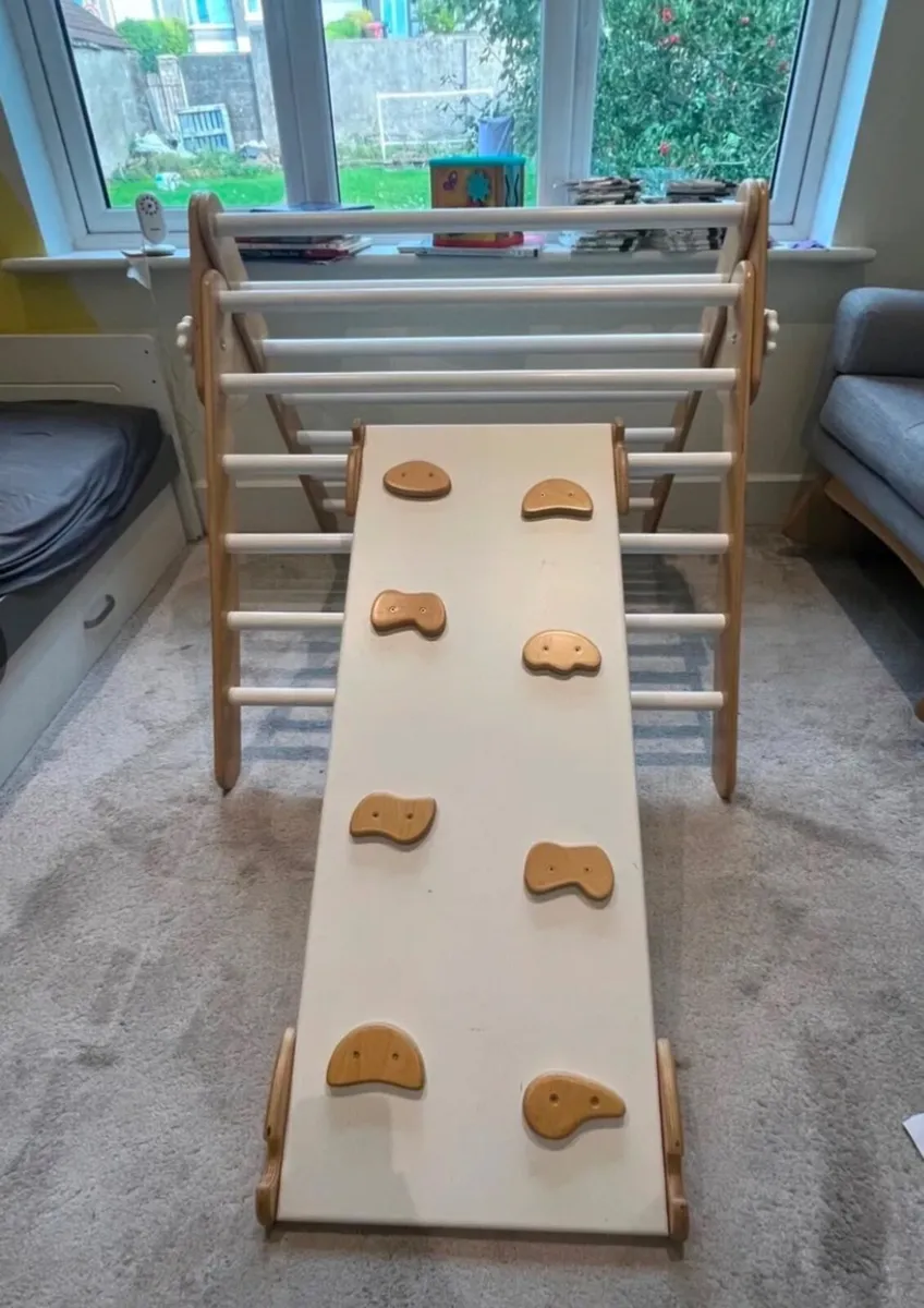 Pikler Triangle - Climbing Triangle with Slide - Image 1