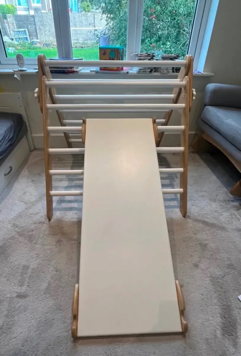 Pikler Triangle - Climbing Triangle with Slide - Image 2