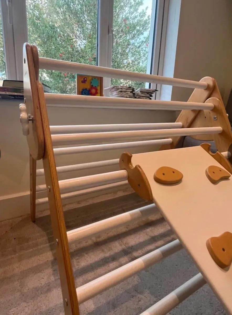 Pikler Triangle - Climbing Triangle with Slide - Image 3