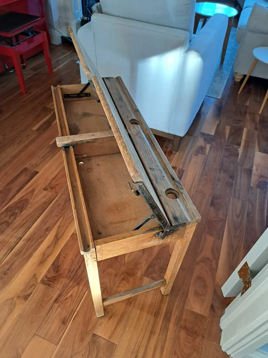 Vintage Double School Desk - Image 4