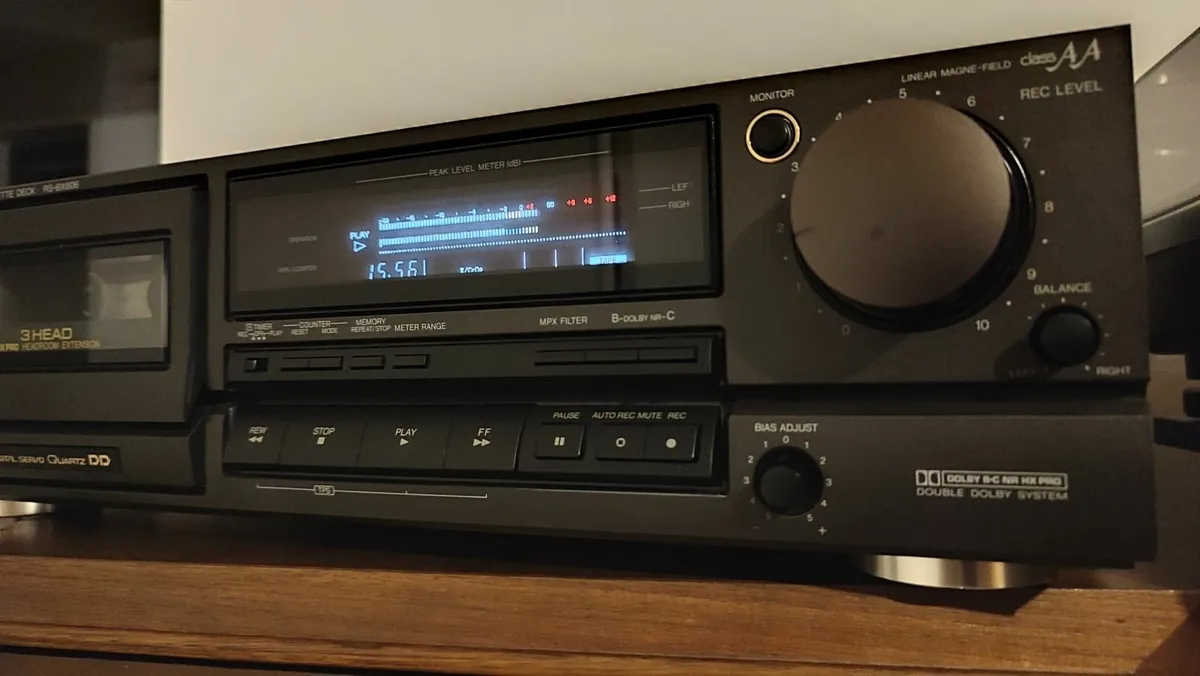 3 HEAD Technics RS-BX606 Tape Deck, VGC. Cleaned - Image 3
